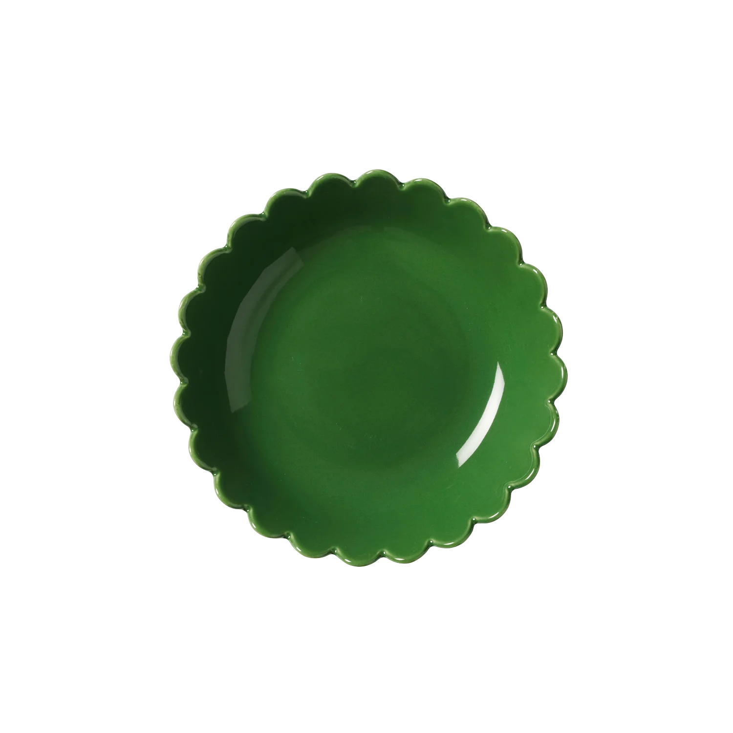Scallop Bowl Green- set of 4