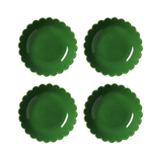 Scallop Bowl Green- set of 4