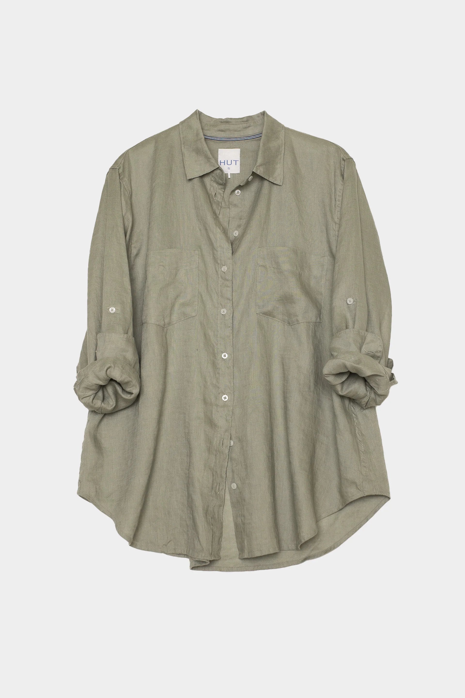 Hut Linen Shirt- Biscuit