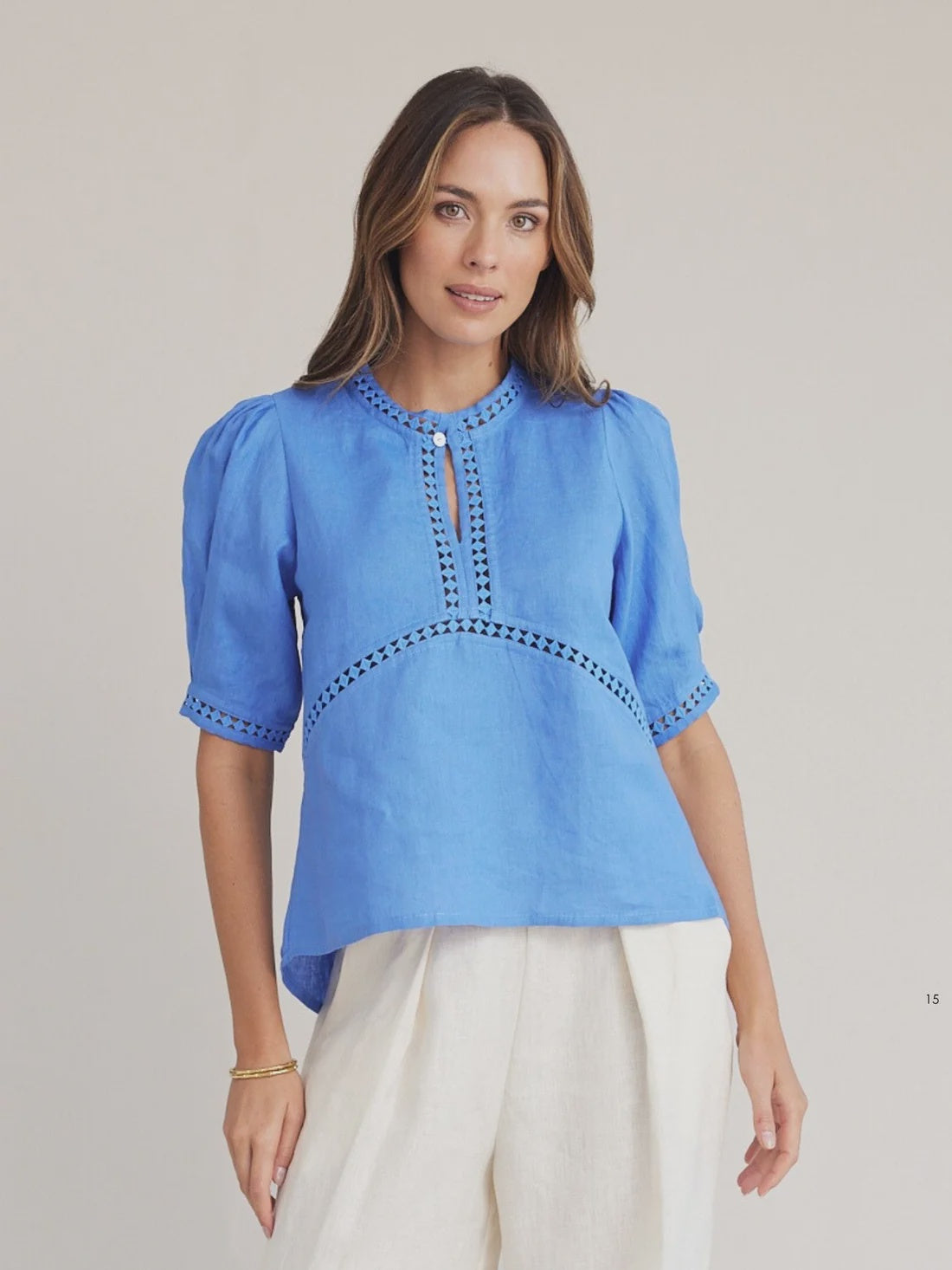 Sculpt Top- Azure