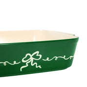 Green Bow Baking Dish