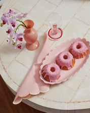 Scallop Platter Pink