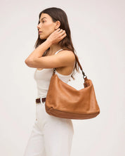Signature Slouchy Bag- Tan