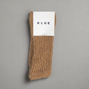 KLUE Silk & Wool Dust Star Socks - Caramel