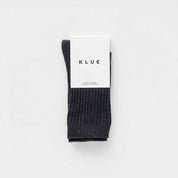 KLUE Pointelle Fine Rib Knit- Black