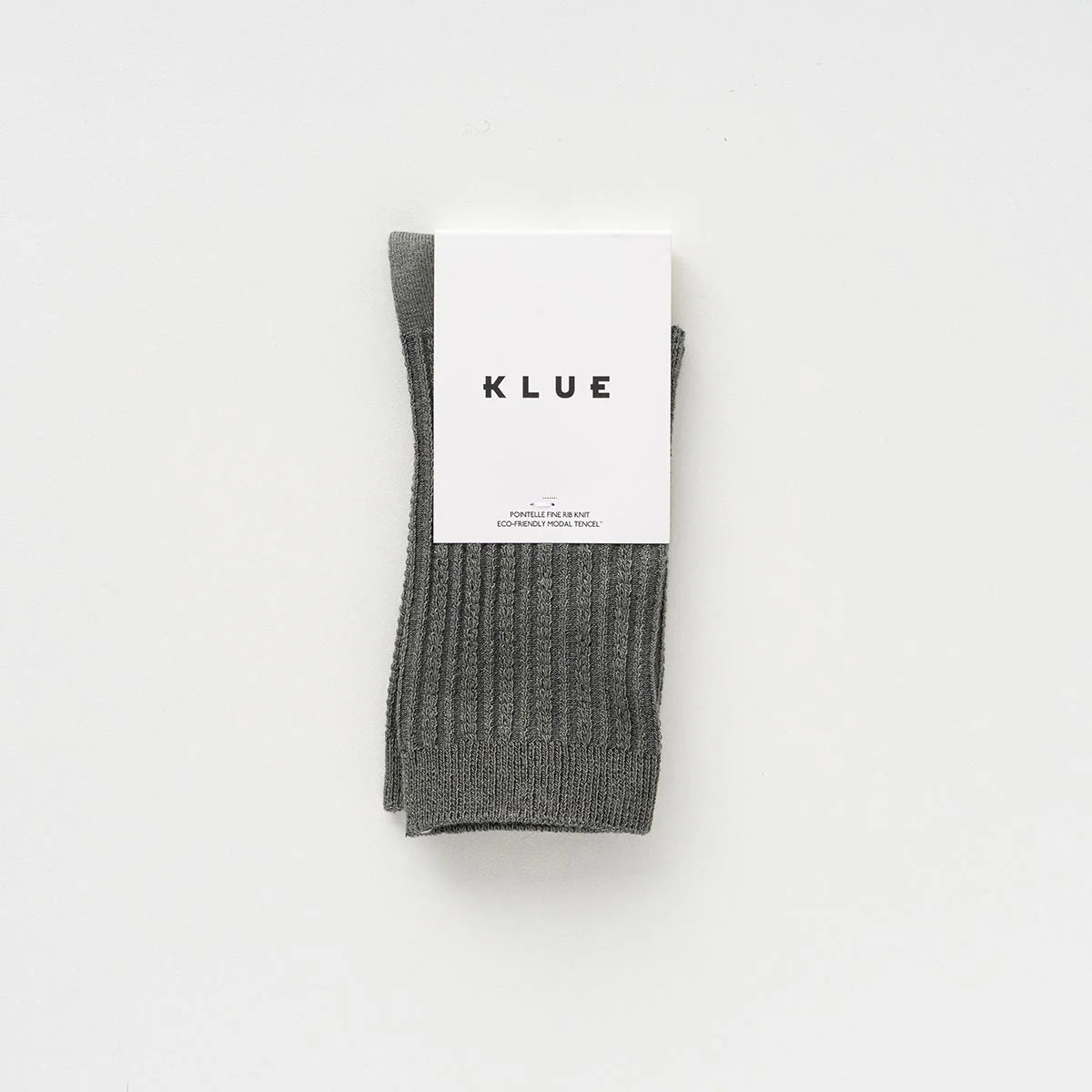 KLUE Pointelle Fine Rib Knit- Khaki
