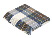 Bronte Tartan Throw-Muted Blue Stewart - Presence Hamilton