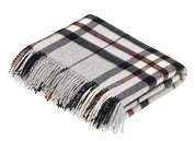 Bronte Tartan Throw- Grey Thompson