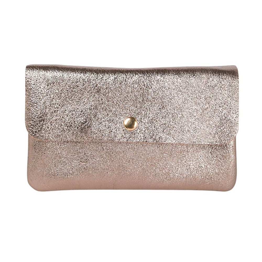 Maison Fanli Metallic Leather Clutch Cross Body