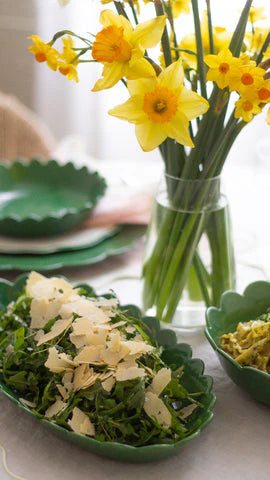 Scallop Platter Green