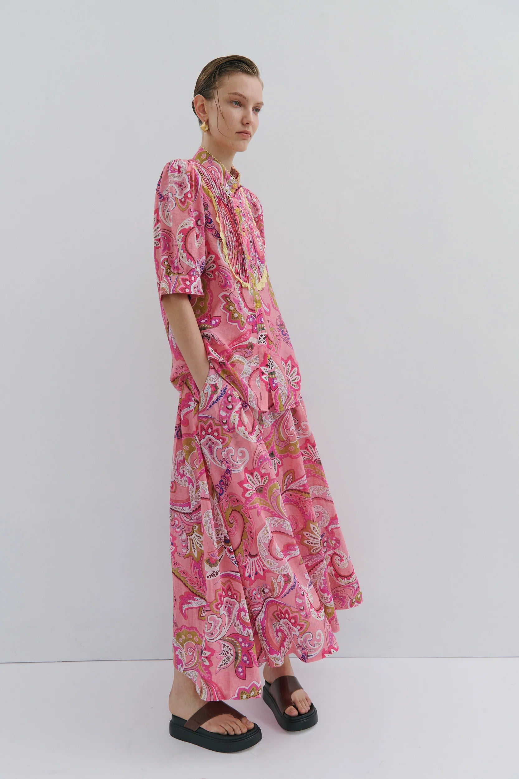 Charlotte Flower Midi Skirt