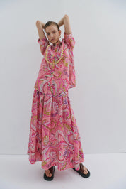 Charlotte Flower Midi Skirt