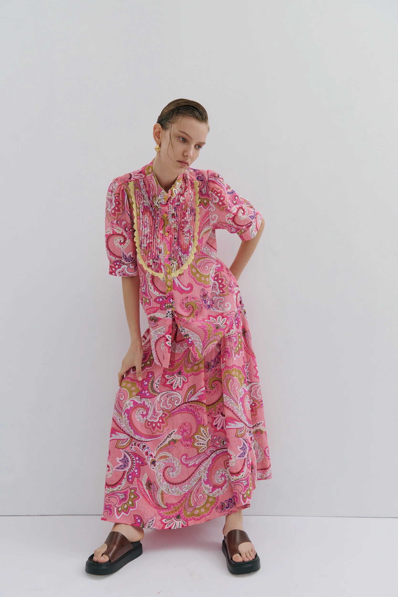 Charlotte Flower Midi Skirt