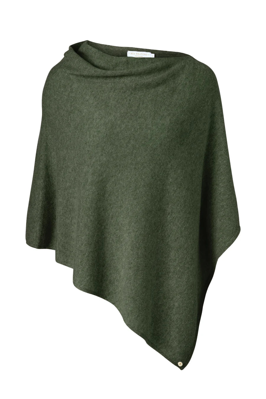 Mia Cashmere Poncho - Military - Presence Hamilton