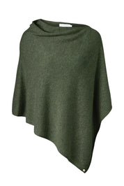 Mia Cashmere Poncho - Military - Presence Hamilton