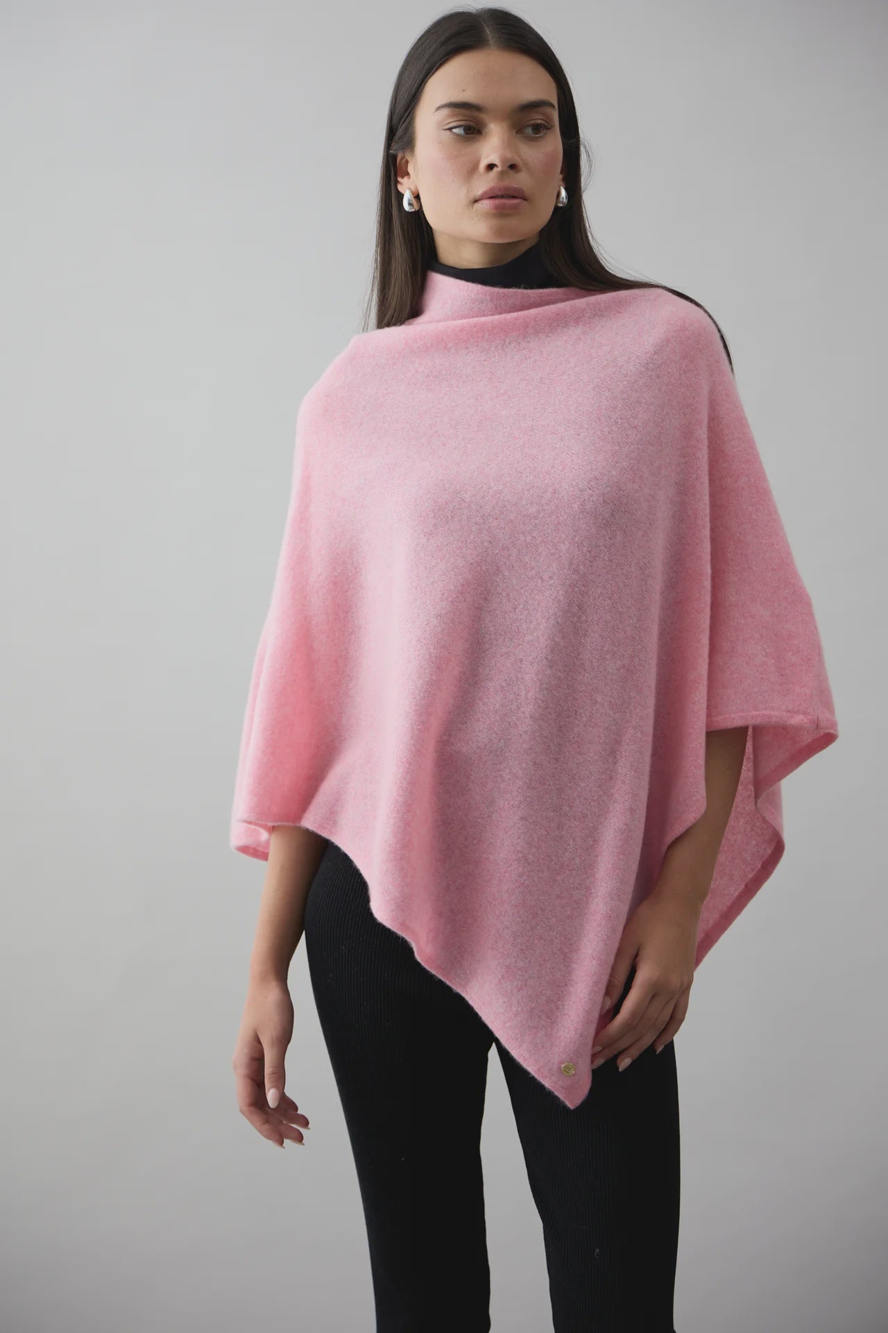Mia Cashmere Poncho - Petal - Presence Hamilton