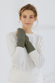 Classic Cashmere Wrist Warmer - Military - Presence Hamilton