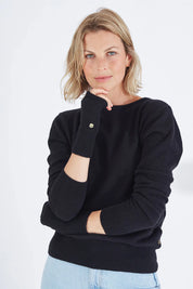 Classic Cashmere Wrist Warmer - Black - Presence Hamilton