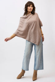 Mia Cashmere Poncho - Toast - Presence Hamilton