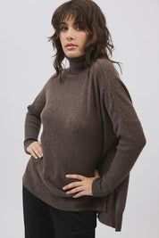 Gigi Step Rollneck- Espresso - Presence Hamilton