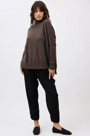 Gigi Step Rollneck- Espresso - Presence Hamilton
