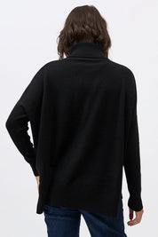 Gigi Step Rollneck - Black