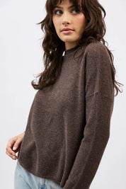 Sloane Mockneck- Espresso