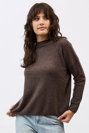Sloane Mockneck- Espresso
