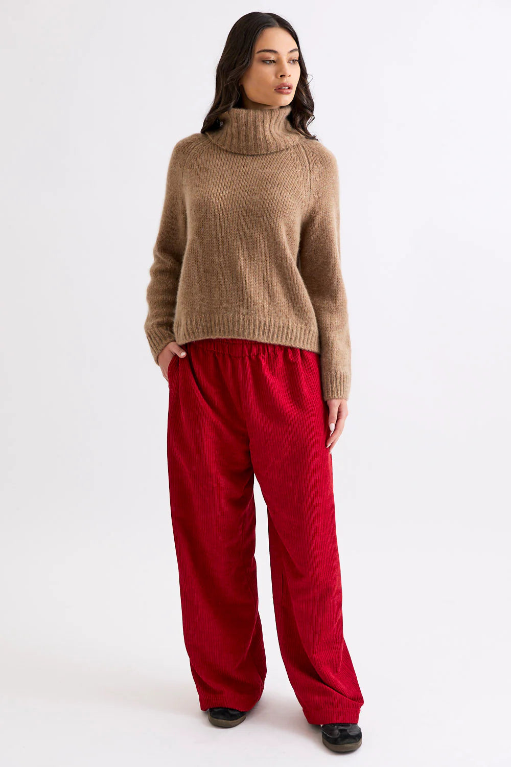 Banks Soft Rollneck- Chestnut - Presence Hamilton
