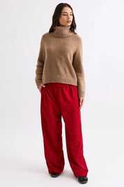 Banks Soft Rollneck- Chestnut - Presence Hamilton