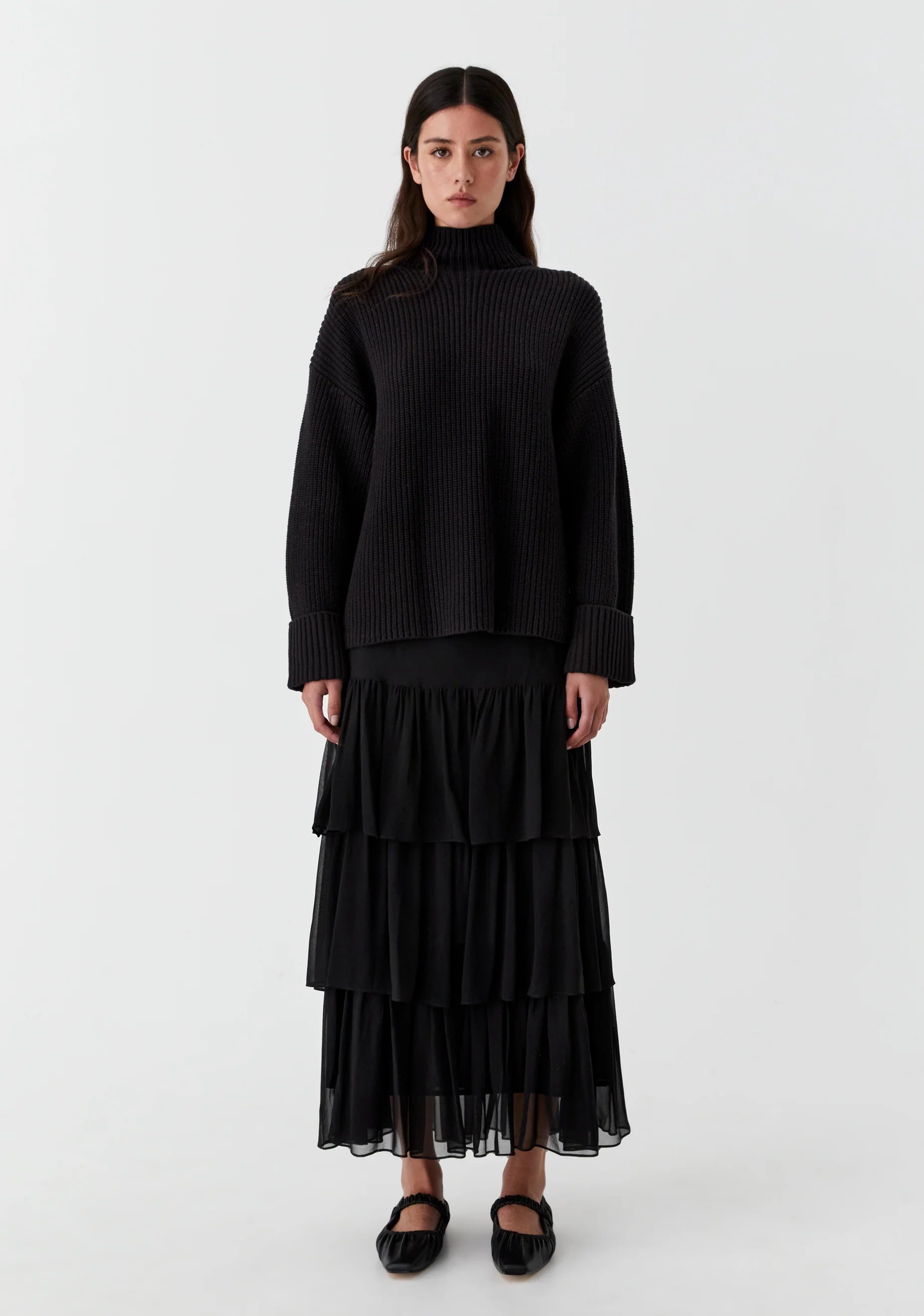 Niko High Neck Knit Pullover