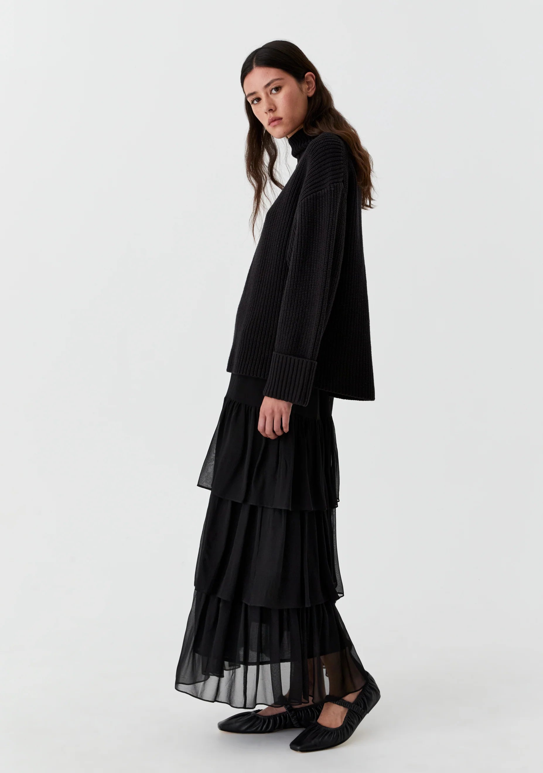 Niko High Neck Knit Pullover