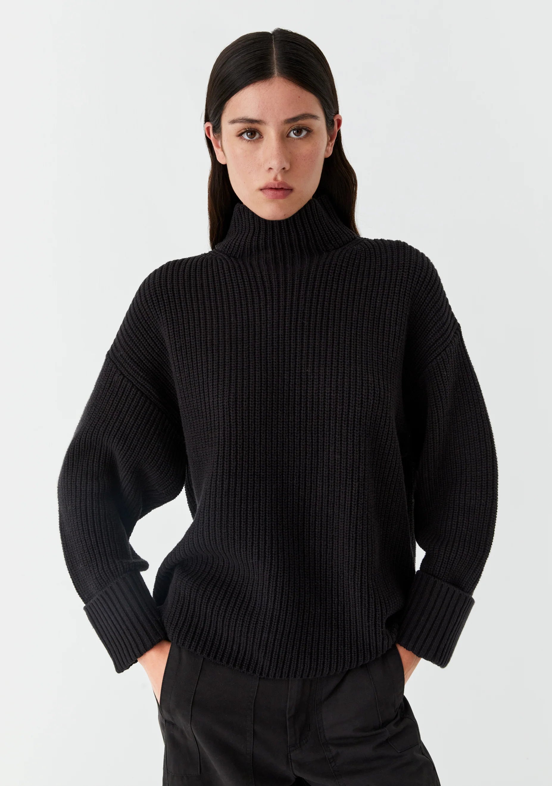 Niko High Neck Knit Pullover