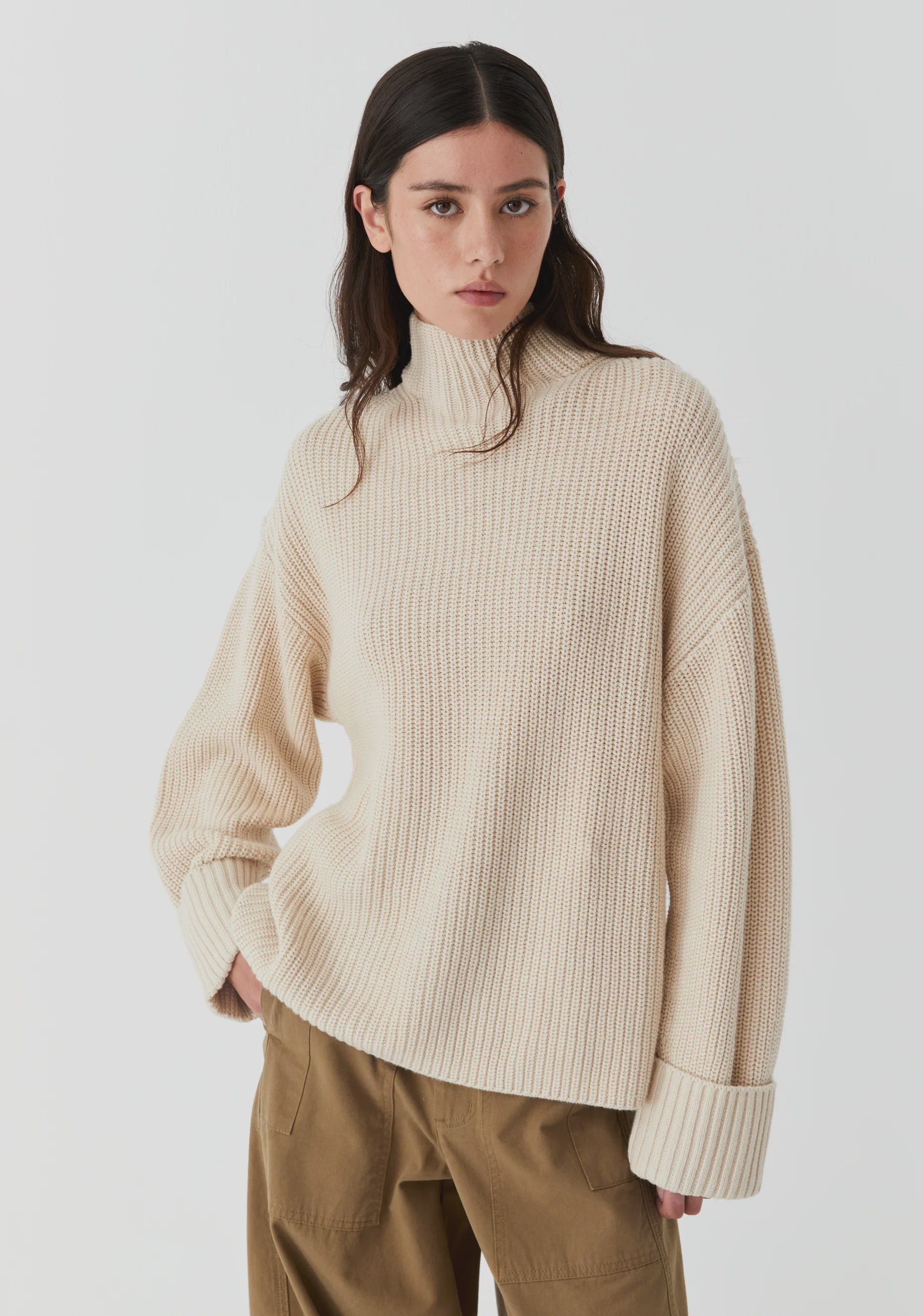 Niko High Neck Knit Pullover