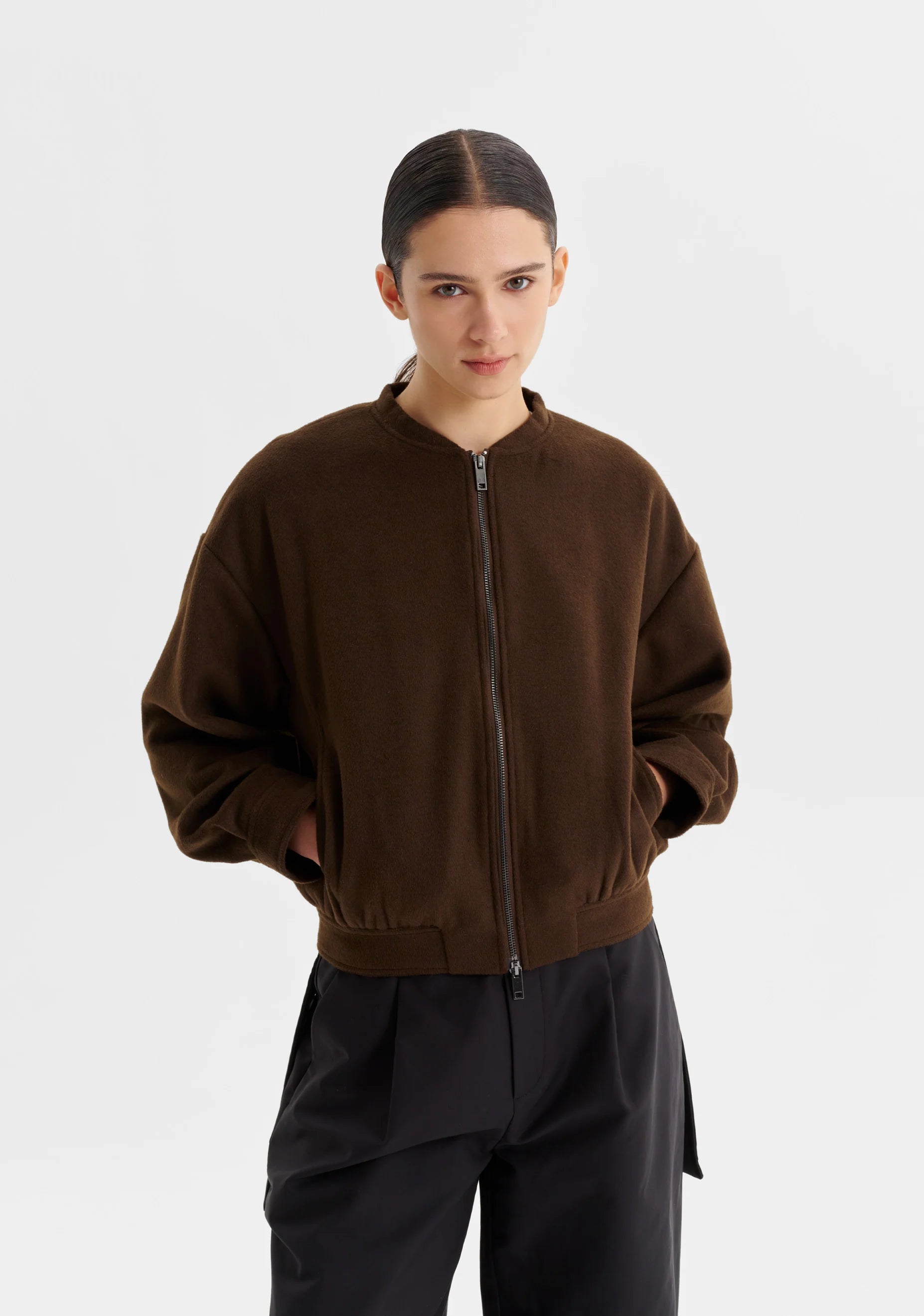 Elio Bomber Jacket- Hunter - Presence Hamilton