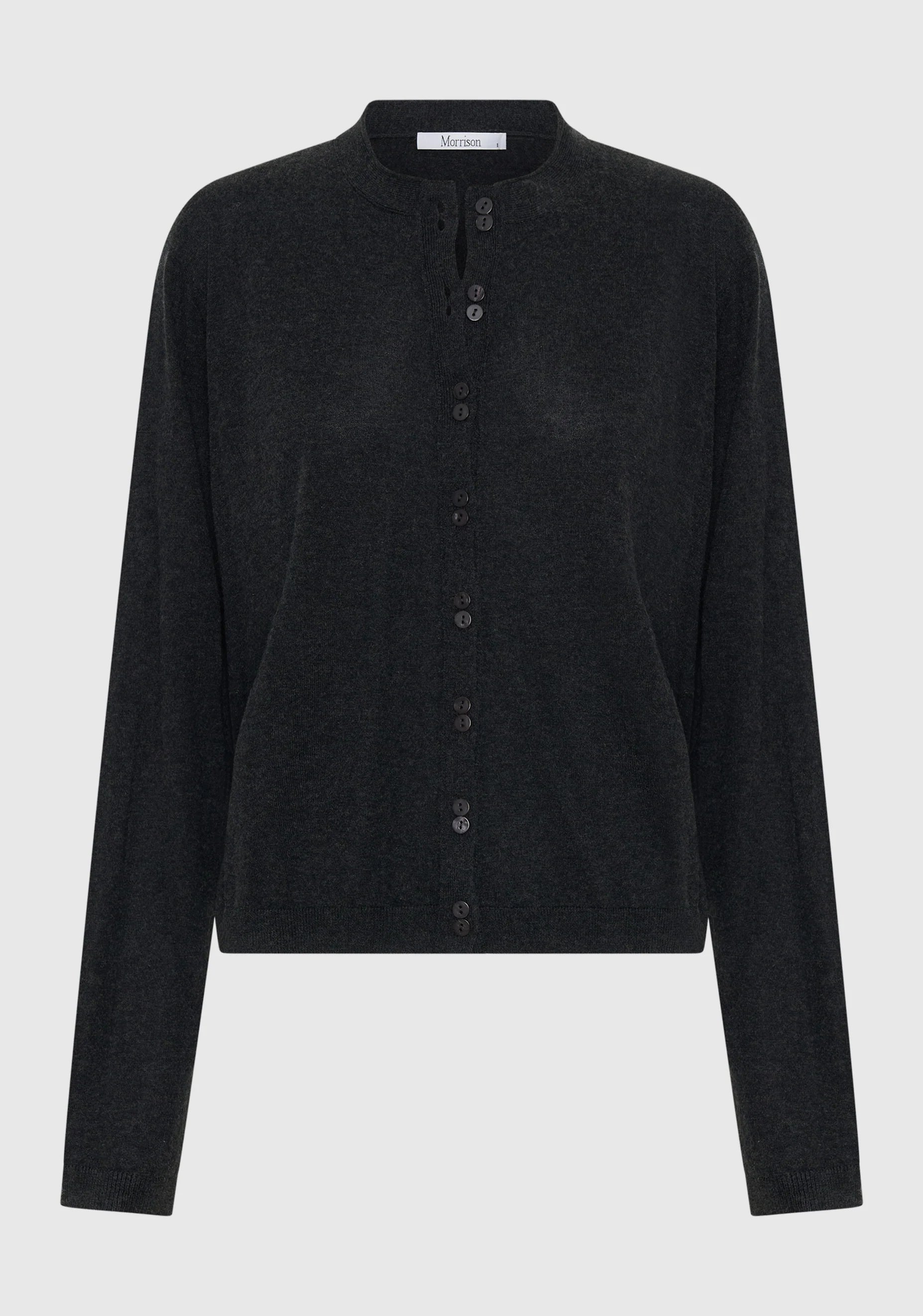Margo Knit Cardigan - Charcoal - Presence Hamilton