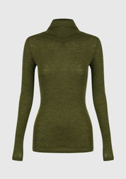 Morri Merino High Neck - Avocado - Presence Hamilton