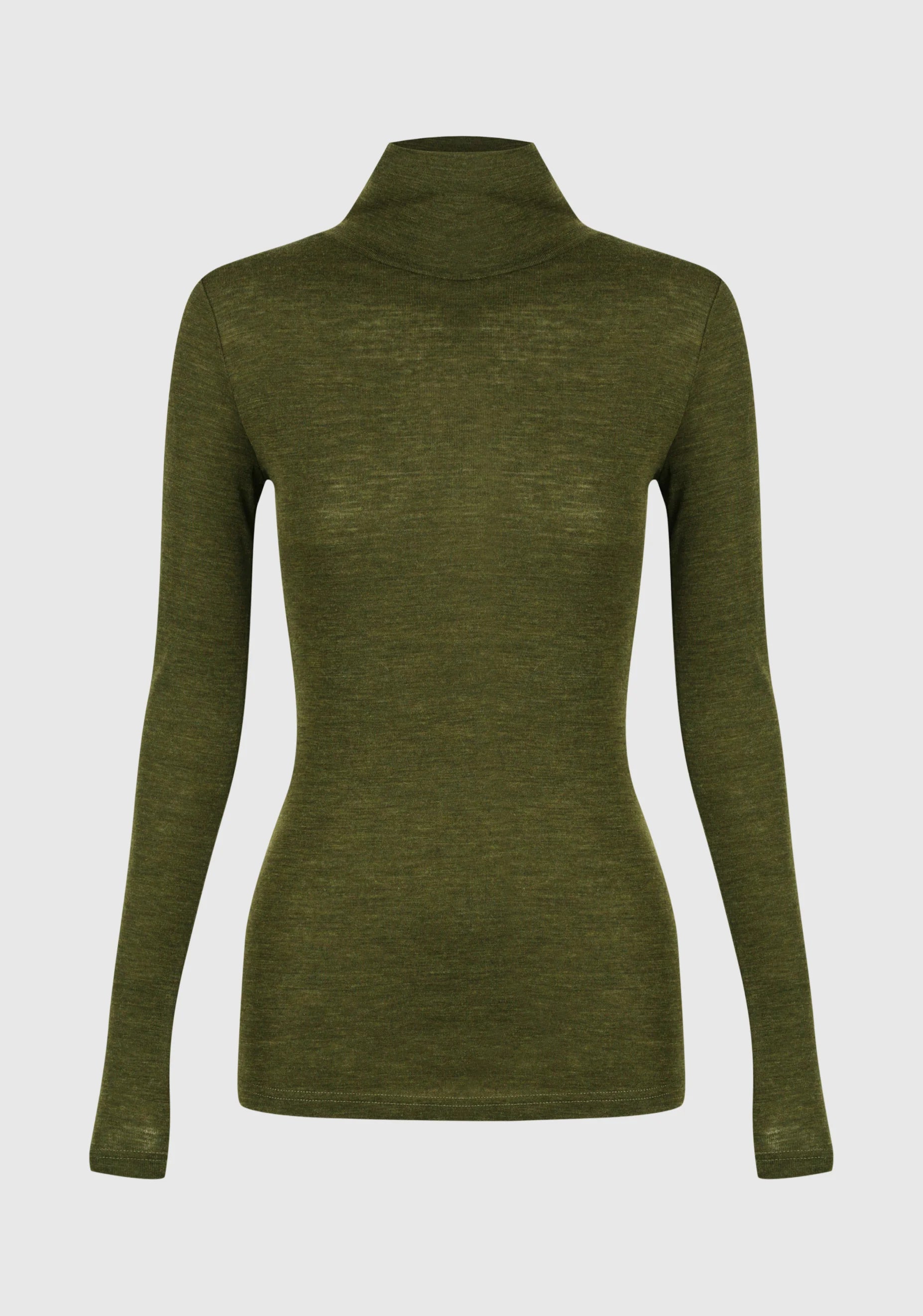 Morri Merino High Neck - Avocado - Presence Hamilton