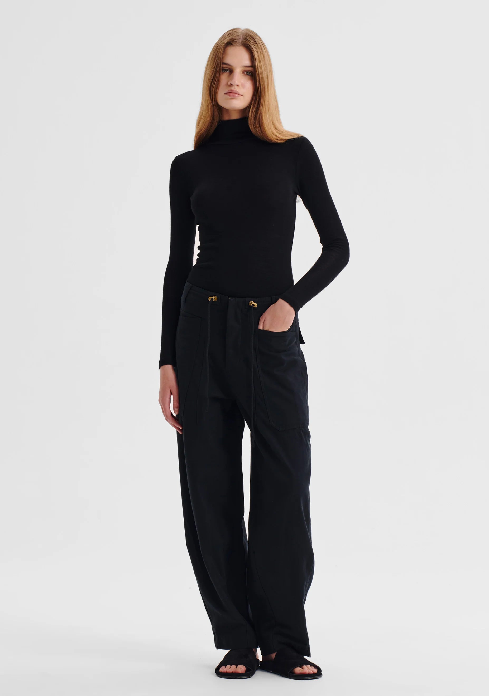 Morri Merino High Neck - Black - Presence Hamilton