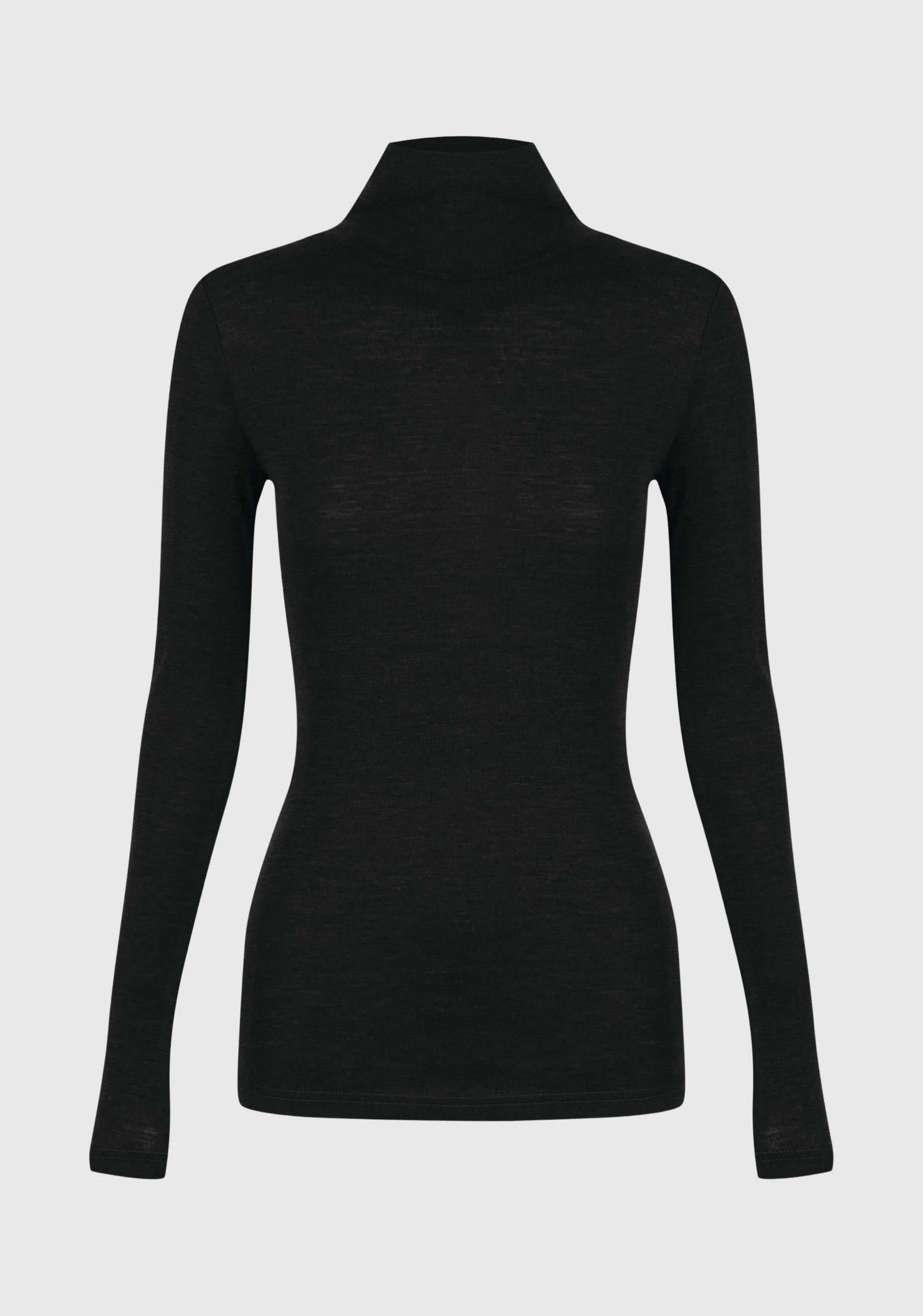 Morri Merino High Neck - Black - Presence Hamilton
