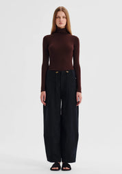 Morri Merino High Neck - Espresso - Presence Hamilton