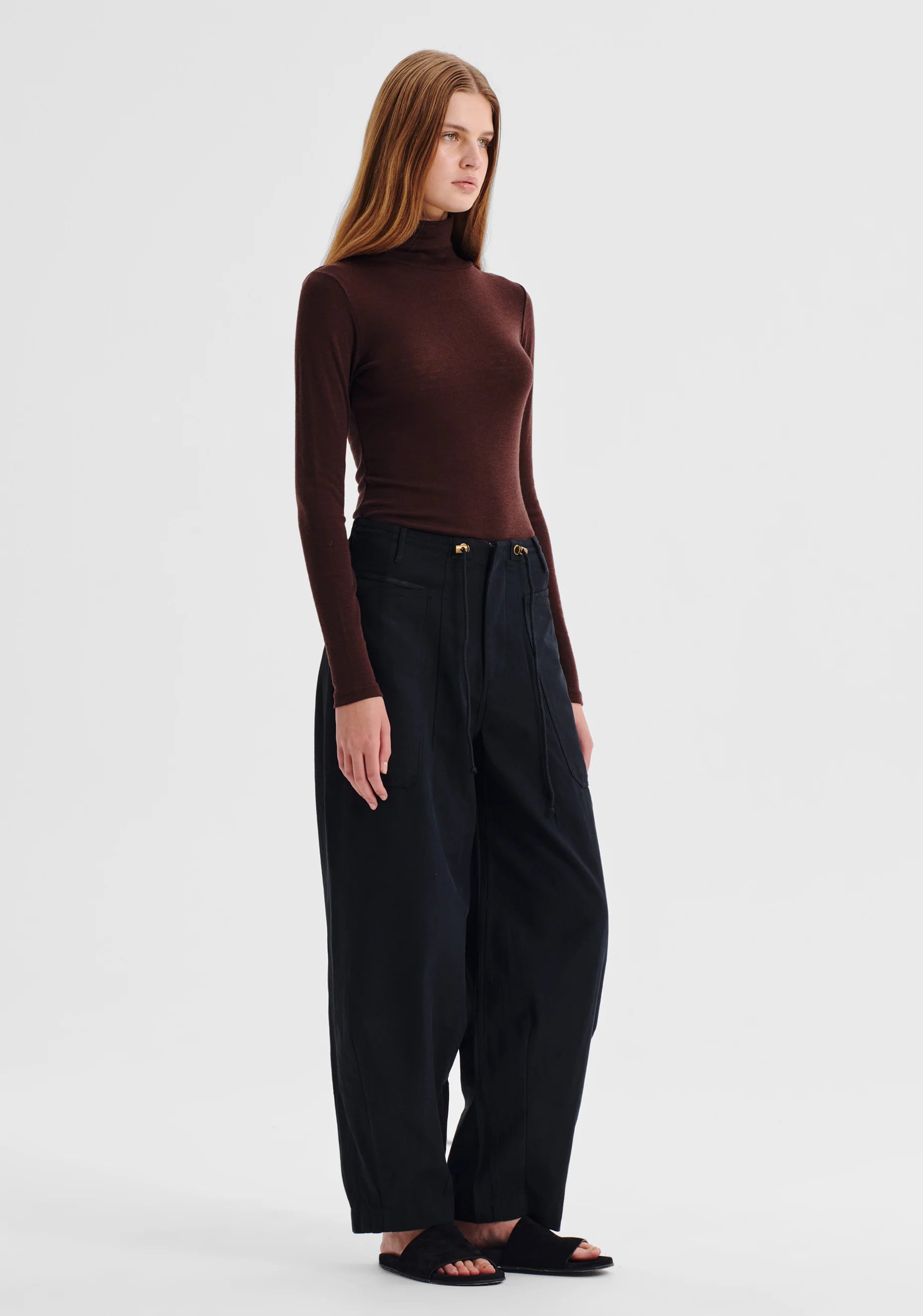 Morri Merino High Neck - Espresso - Presence Hamilton