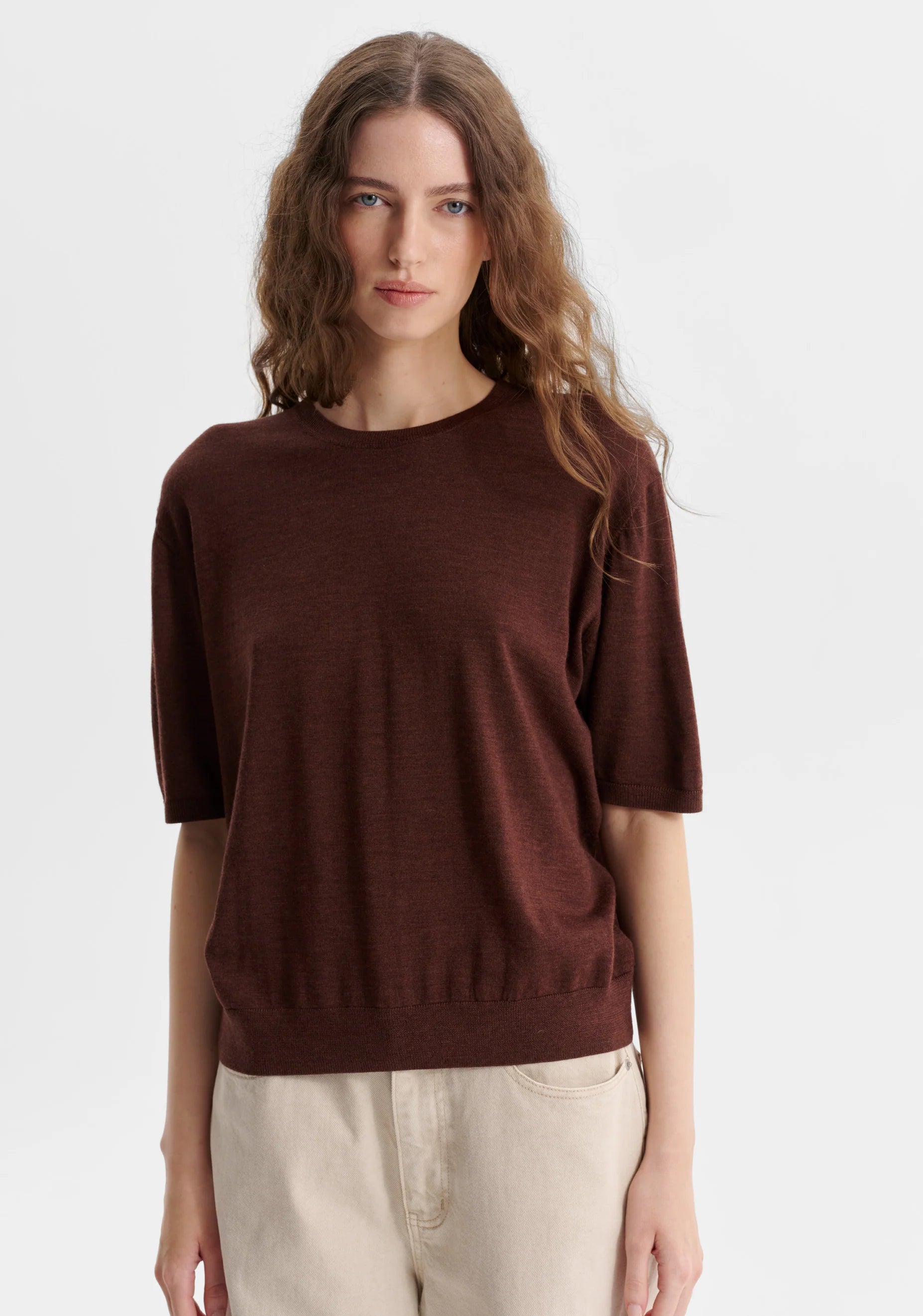 River Knit Tee - Toffee