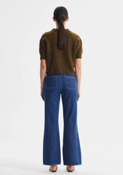 Solenne Knit Cardigan- Khaki - Presence Hamilton