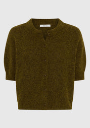 Solenne Knit Cardigan- Khaki - Presence Hamilton
