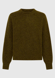 Solenne Knit Pullover- Khaki - Presence Hamilton