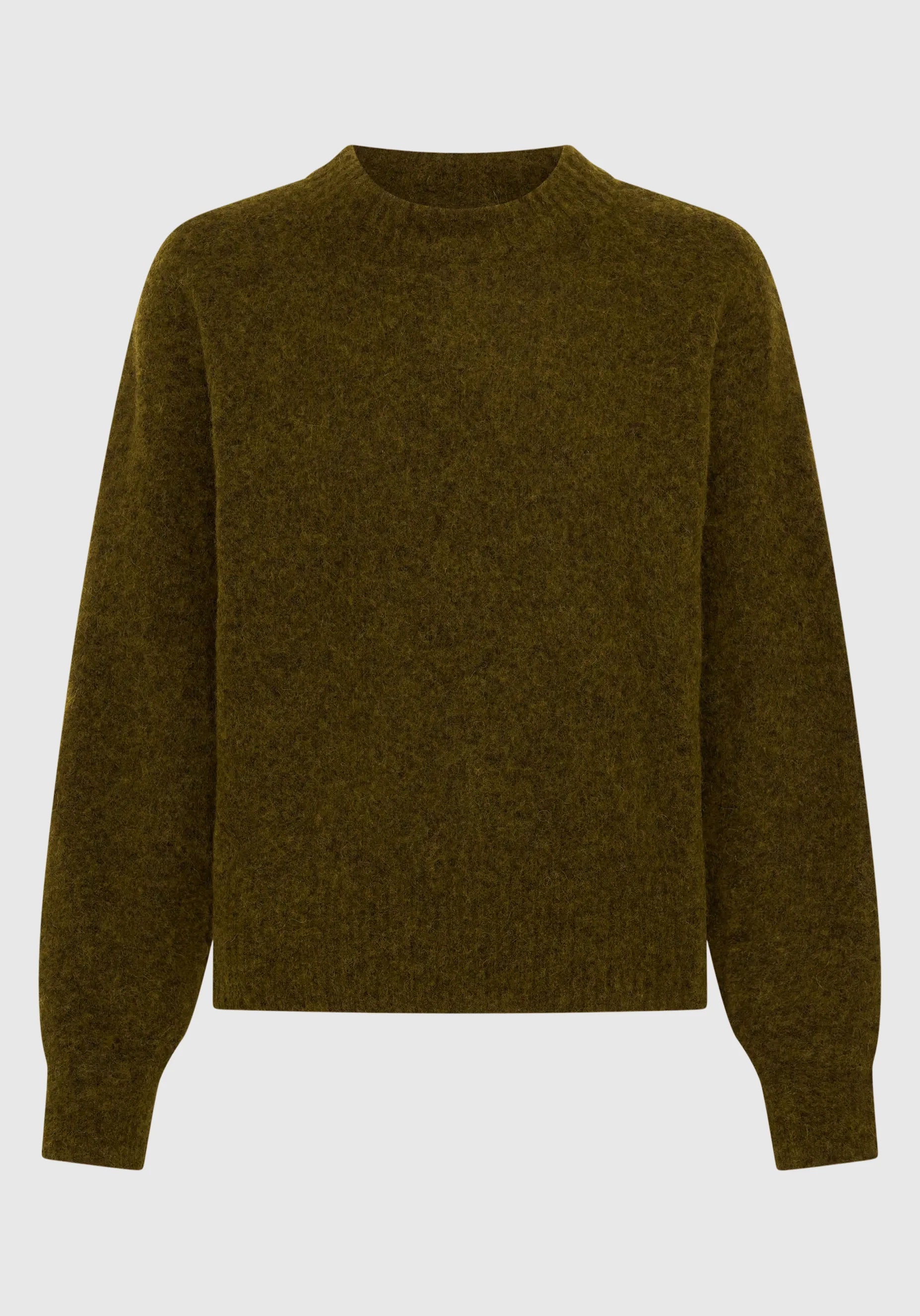 Solenne Knit Pullover- Khaki - Presence Hamilton