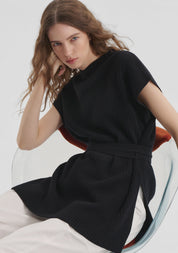 Winston Knit Tunic - Black - Presence Hamilton