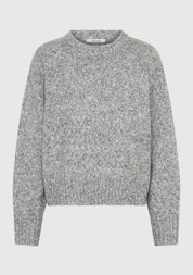Zoe Knit Pullover-Grey Marle - Presence Hamilton