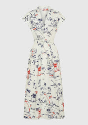 Capri Linen Shirt Dress